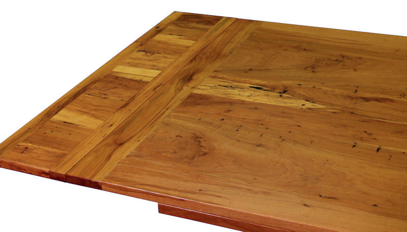 Spalted Pecan Table with Self-Storing Leaves